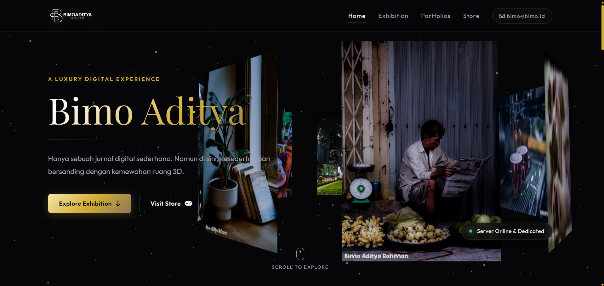 3D Luxury Portfolio Mockup